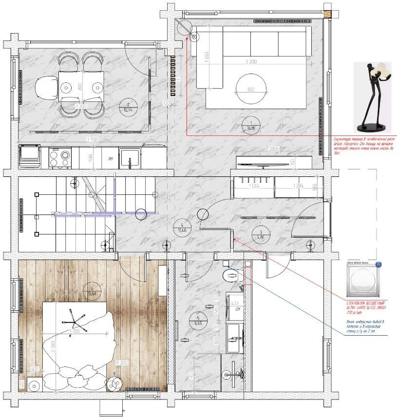 План 1-го этажа