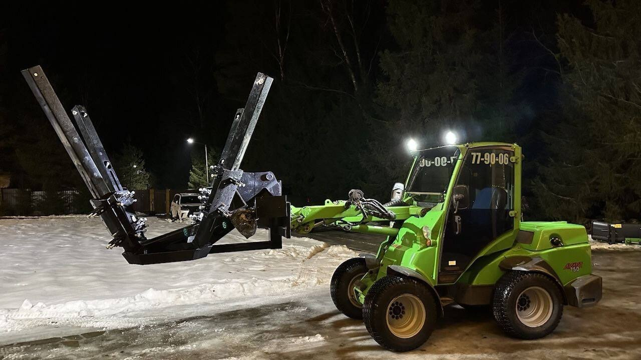 Живые фото пересадчиков. Пересадчик деревьев МД