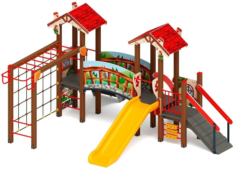 В гостях у сказки горка пластиковая Н 900 ДИК 1.05.01-26                                                                                                                      Габариты (ШхДхВ): 4370х4950х2790                                                                                                                                                                        Зона безопасности, мм: 7540х7950                                                                                                                                                                           Скат горки: H=900 (пластиковый скат)