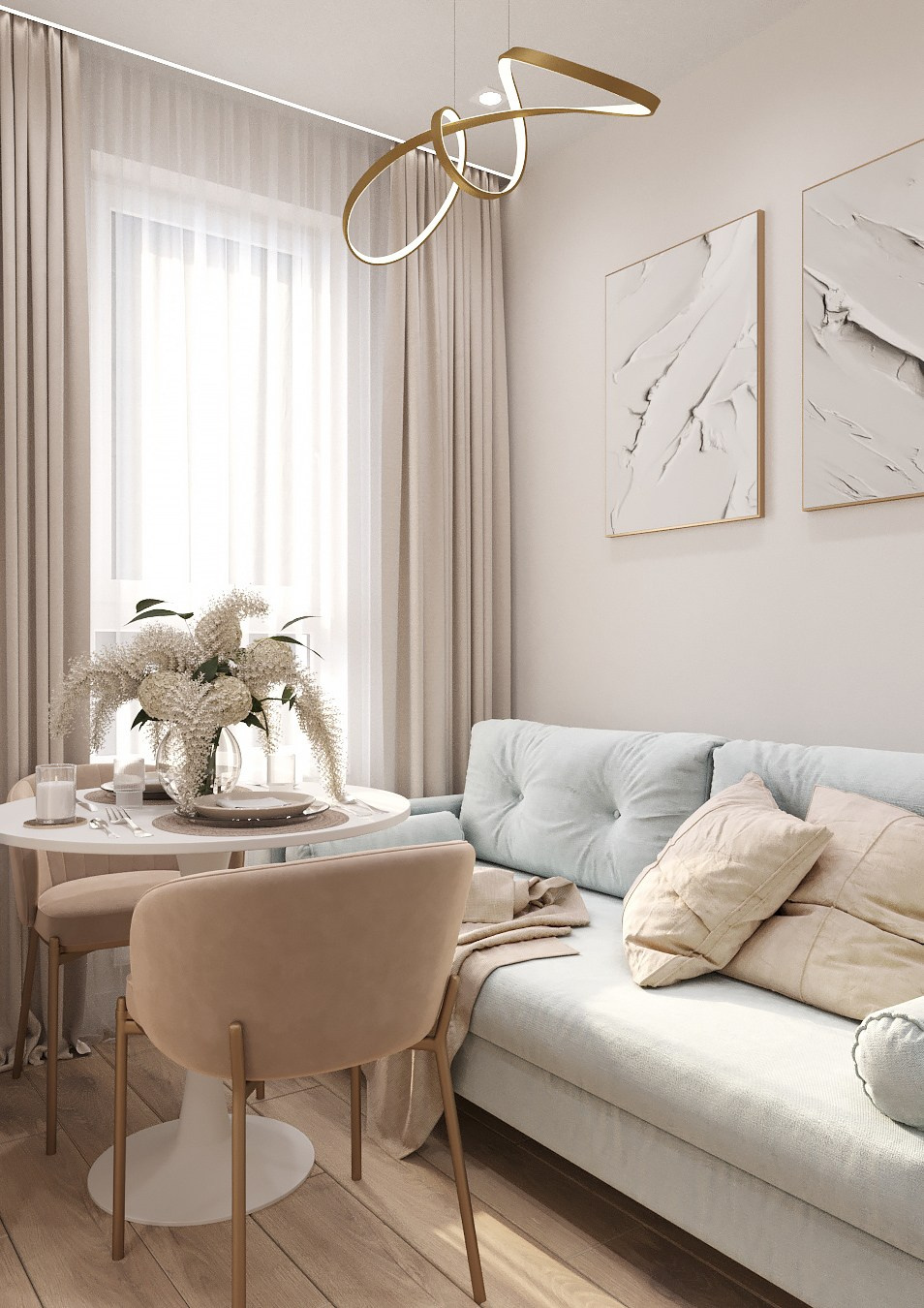 ЖК СитиТауэрс 27 кв. м. Дизайнер интерьера Ирина Бовыкина