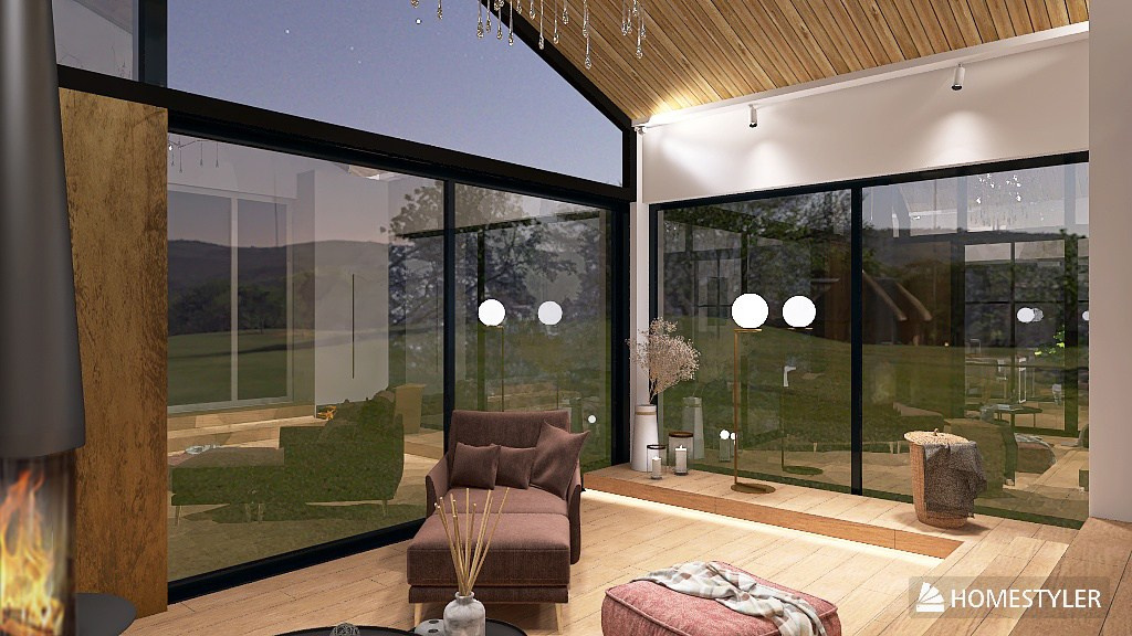 Терраса в частном доме Удмуртия. Алина Прудникова дизайн интерьера, хоумстейджинг