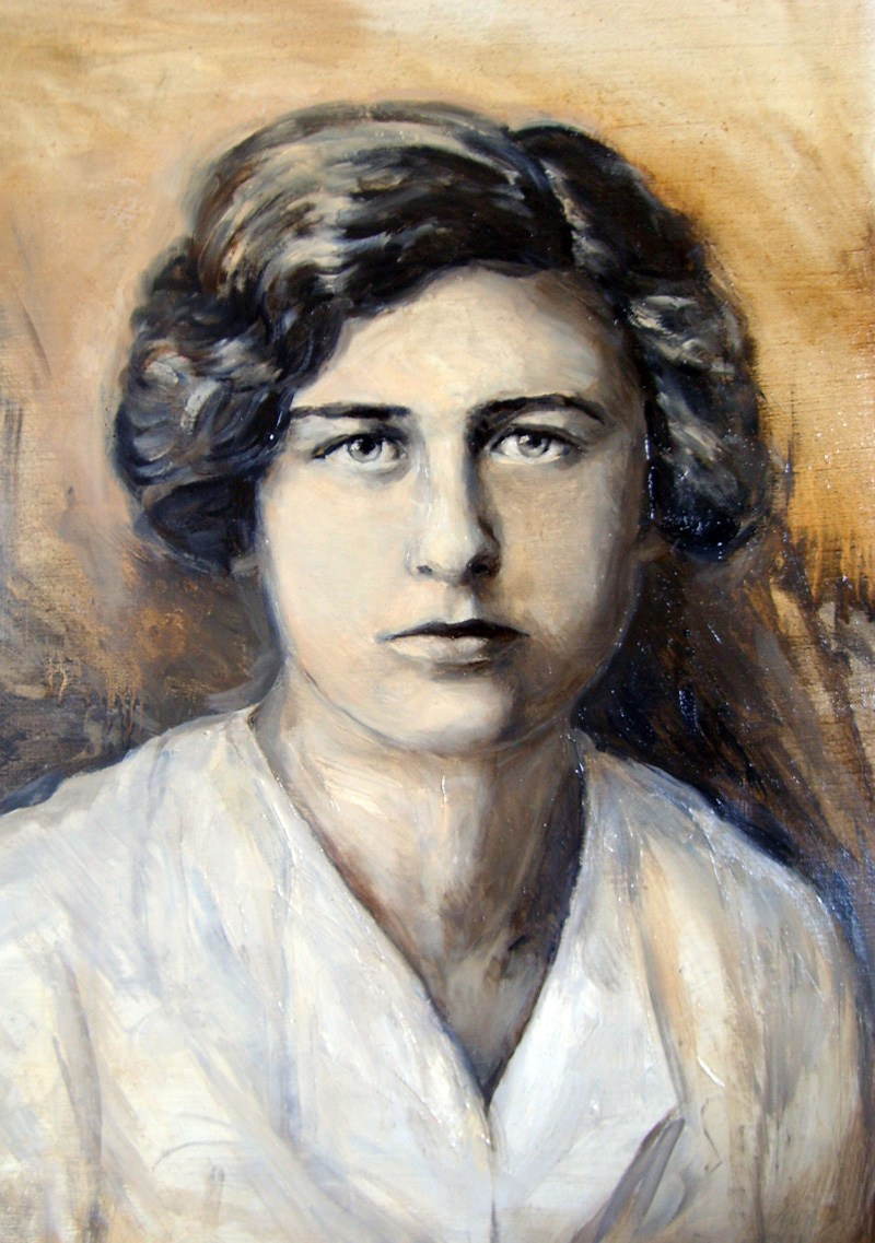 Портрет в стиле ретро, холст / масло, 2005