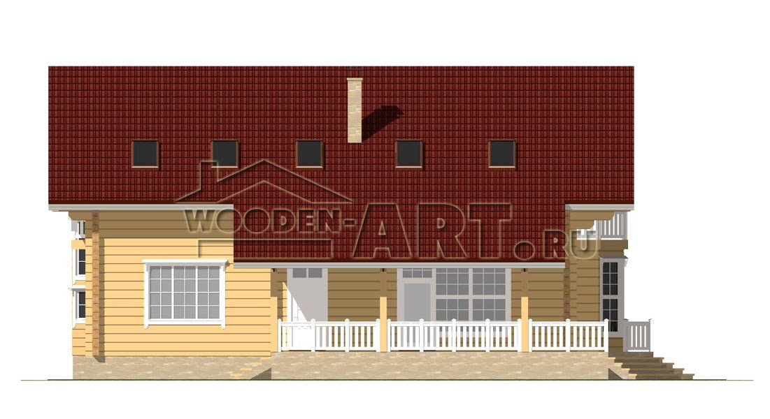 «Скандинавия» 397 кв. м. Проекты деревянных домов