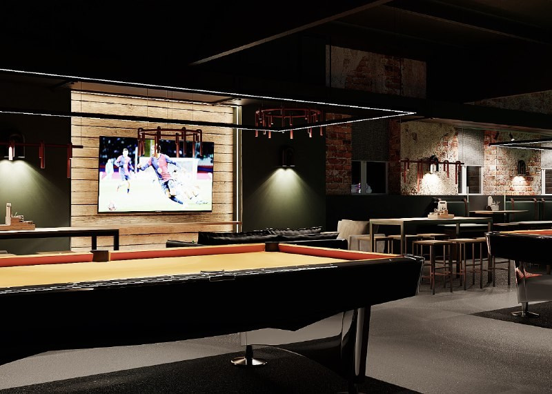 Бильярдный клуб «7не8». АННА ДРОЖИЛИНА дизайнер интерьера