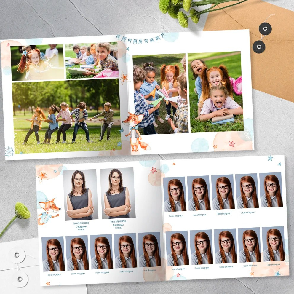 Дизайн «Лисички». Medlori fotobook Выпускные альбомы в Липецке Лариса Медведева