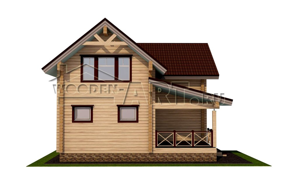 «Некрасово» 165 кв. м. Проекты деревянных домов