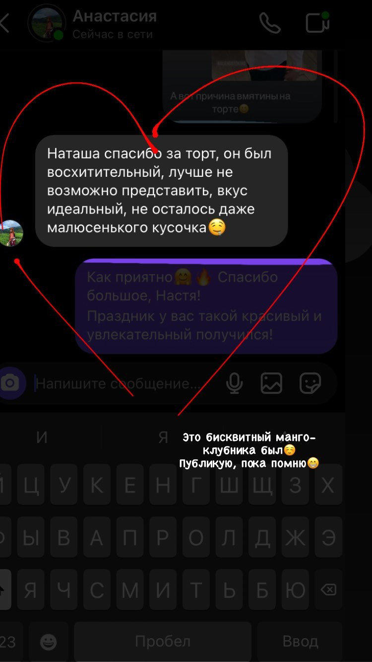 Отзывы о моих тортах. Кондитер Наталья Ташматова