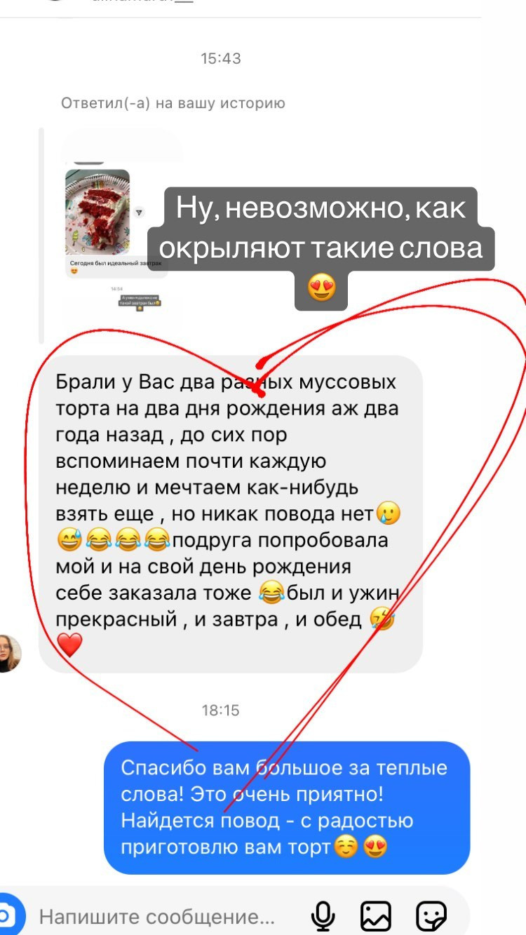 Отзывы о моих тортах. Кондитер Наталья Ташматова