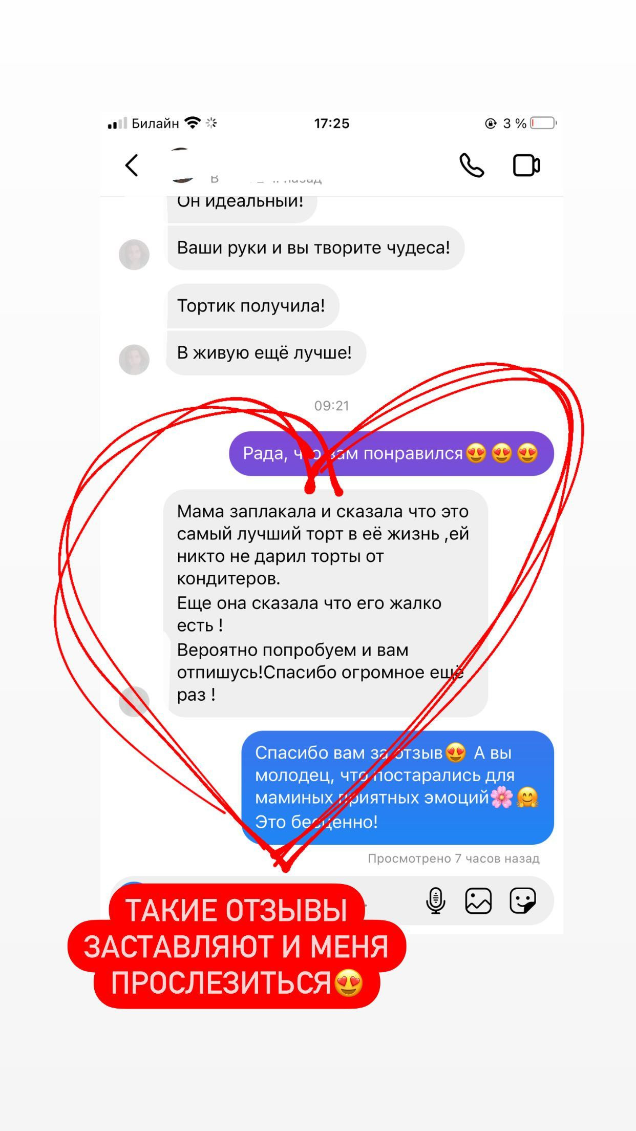 Отзывы о моих тортах. Кондитер Наталья Ташматова