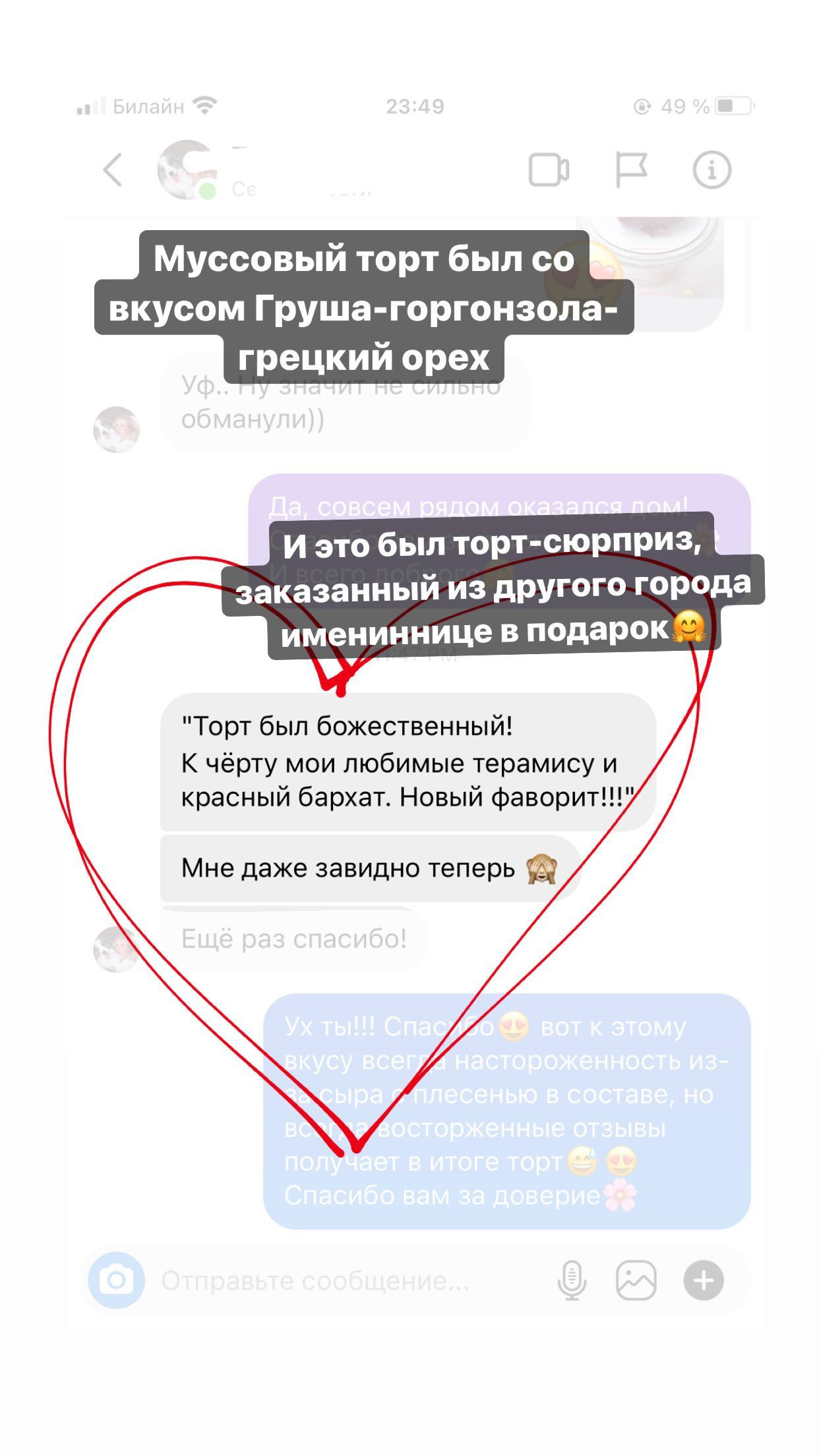 Отзывы о моих тортах. Кондитер Наталья Ташматова