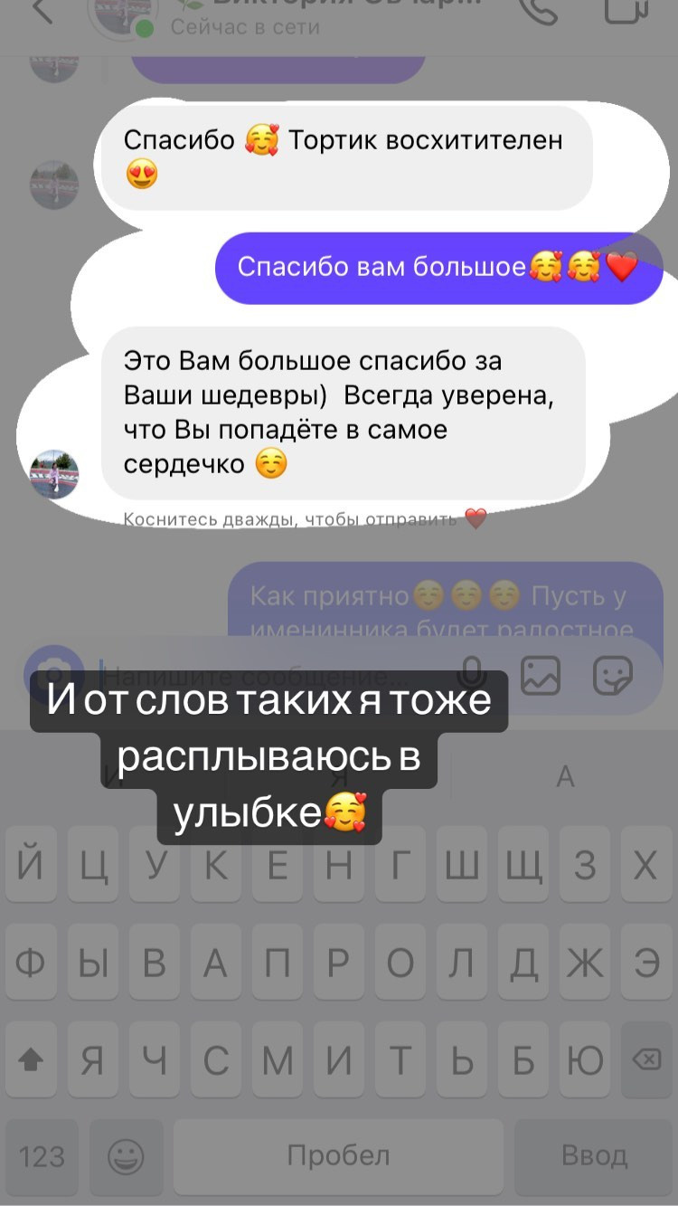 Отзывы о моих тортах. Кондитер Наталья Ташматова