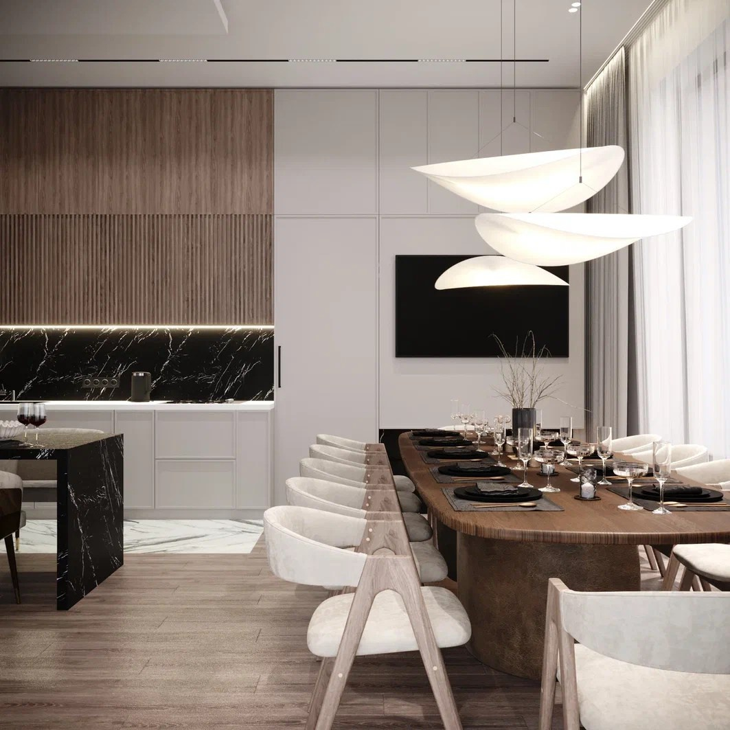 Загородный дом 290 м². Дизайнер интерьера Еремина Юлия