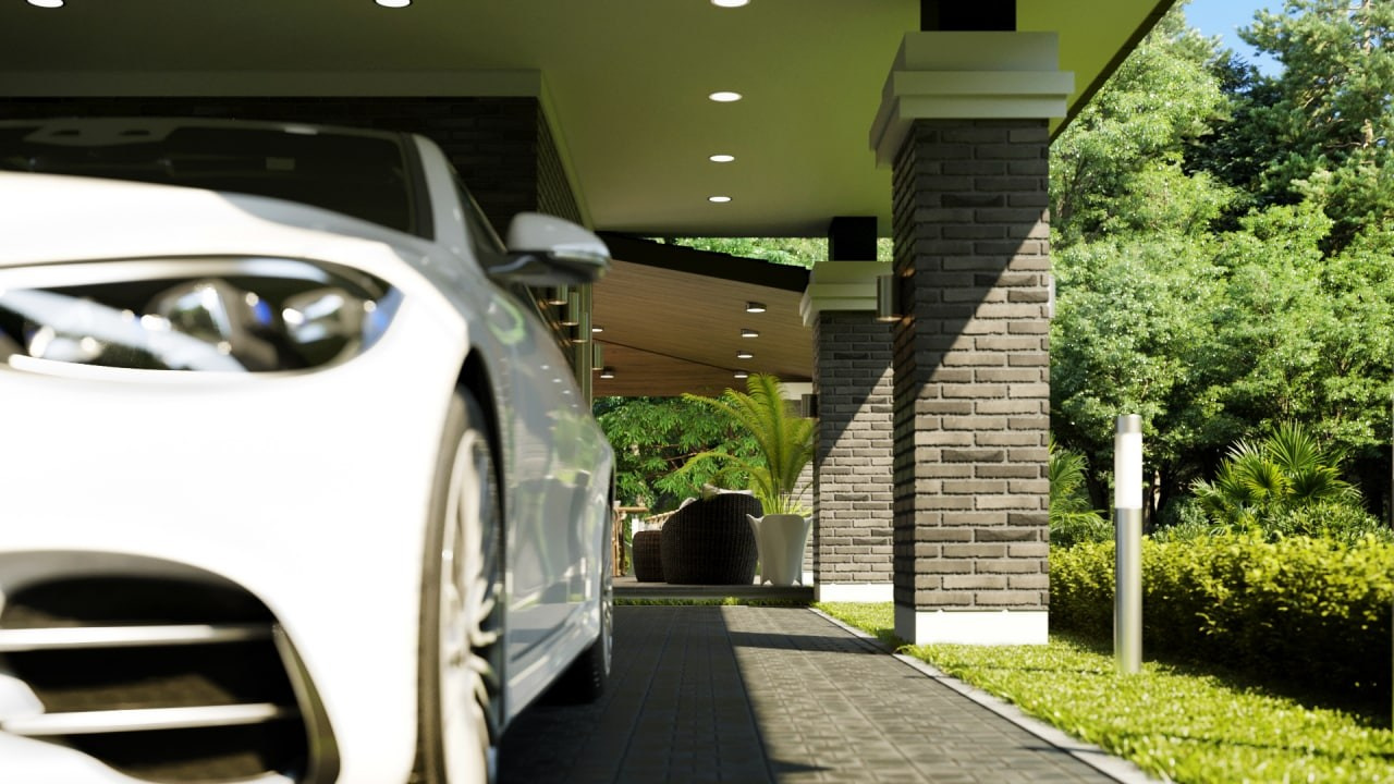 Двухэтажный дом площадью 185 м² в классическом современном стиле в п.Витязево. Архитектор Вера Каракезиди