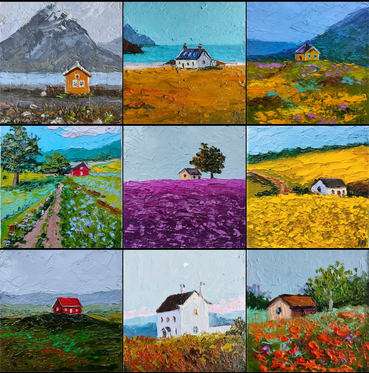 Небольшие картины маслом на холсте — купить в Саратове. Галерея миниатюр Алёны Мосиной. Купить картину в Саратове — Художник Алёна Мосина