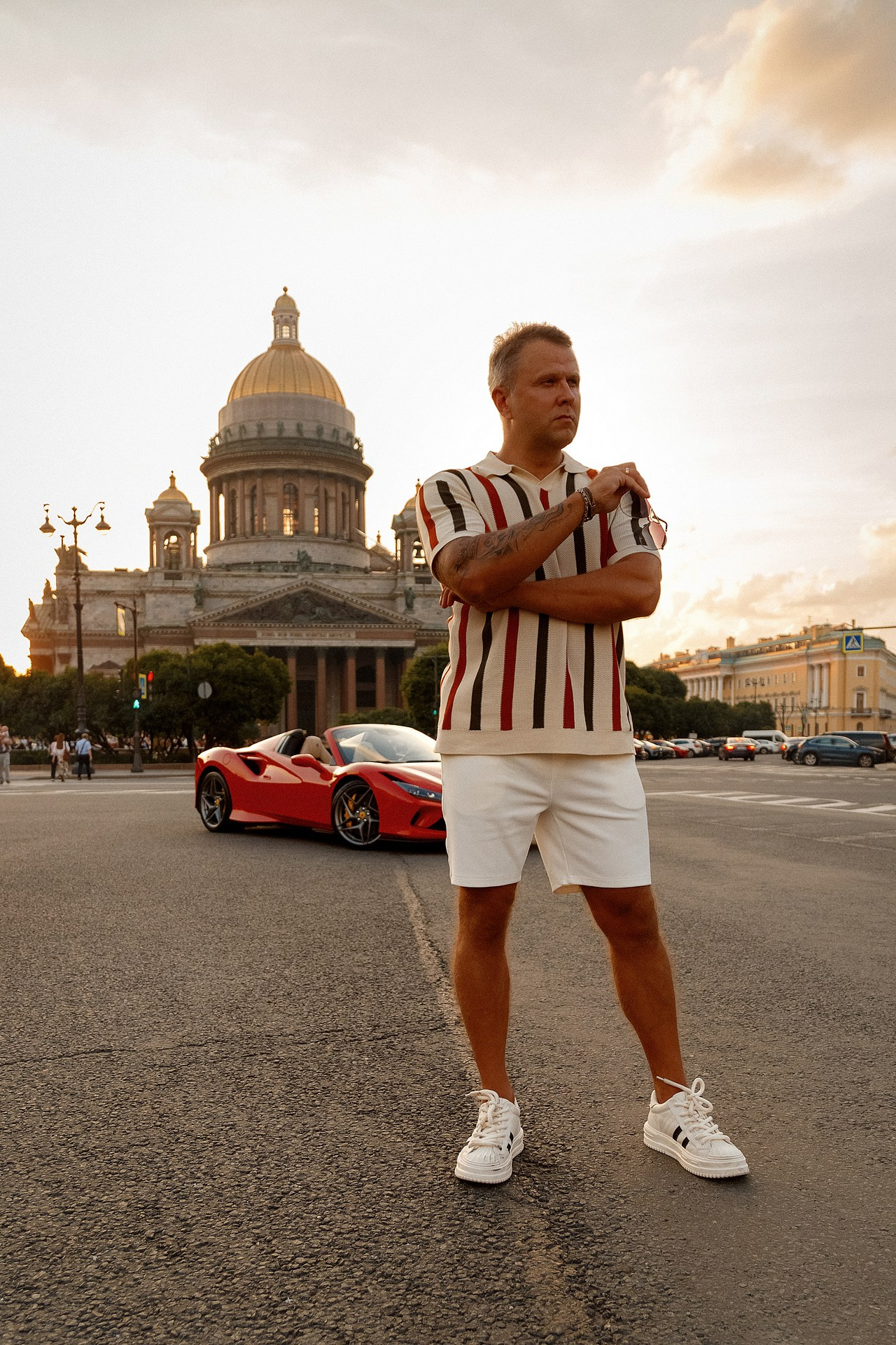 Фотосессия с феррари. Светский фотограф Санкт-Петербург и ЛО