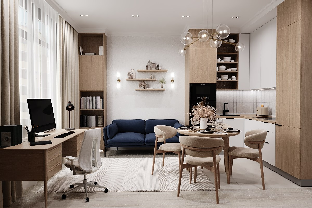 Москва, ЖК Nagatino i-Land. Modern Muf студия дизайна интерьера