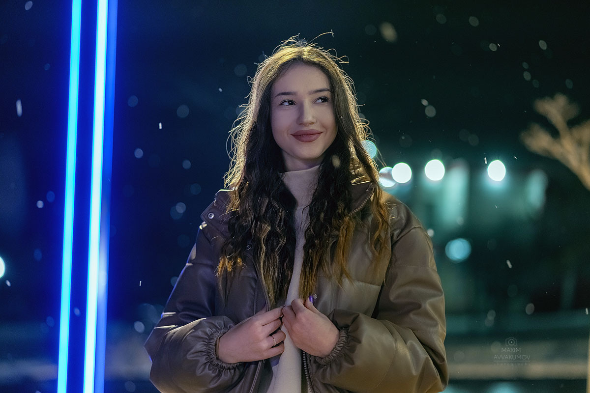 Снежная фотосессия в Крыму. Портретный и свадебный фотограф в Крыму Аввакумов Максим