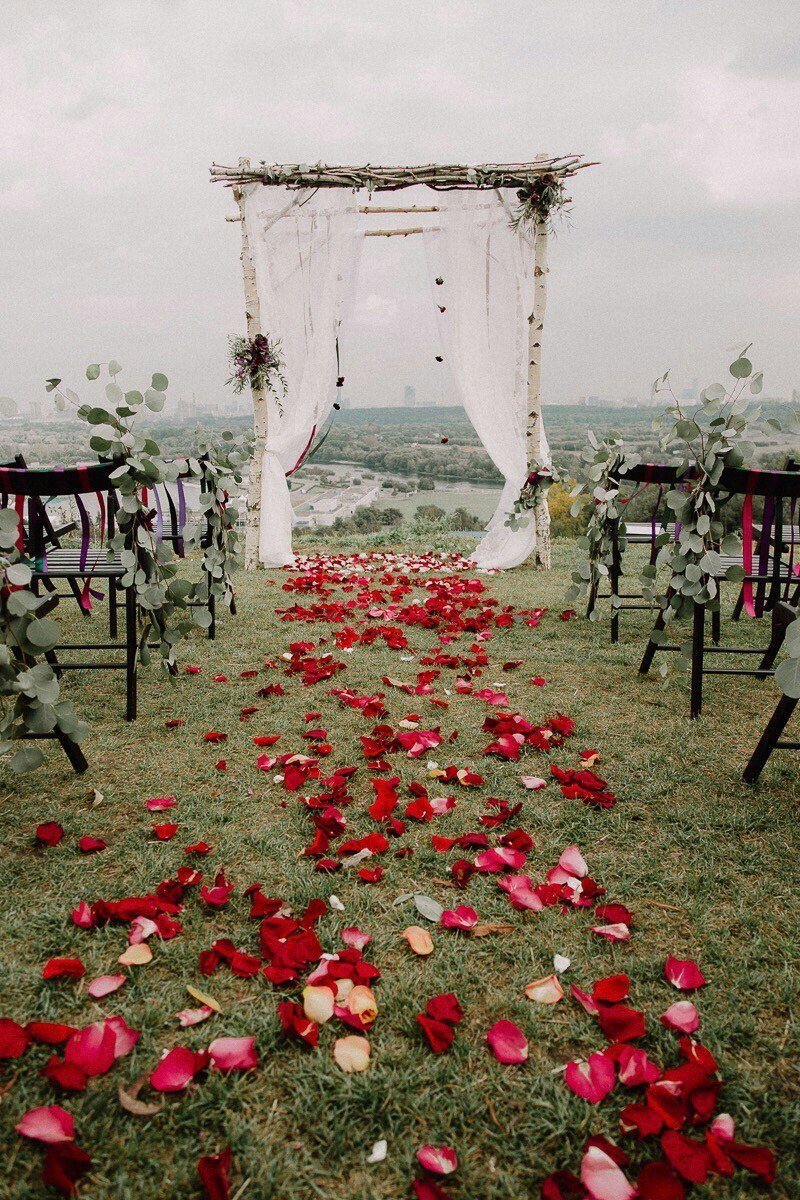 Оформление свадебной арки. Флорист Маргарита Гладкова