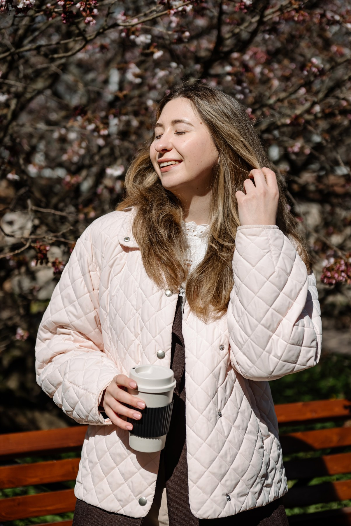 Марина с сакурой. Свадебный и семейный фотограф в Санкт-Петербурге Елена Худякова