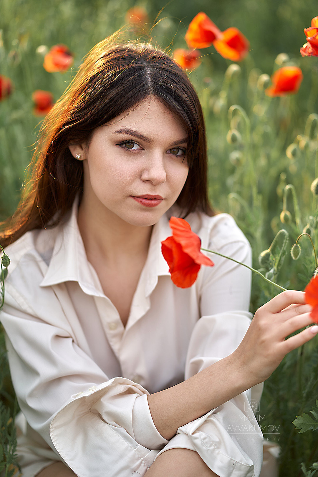 Фотосессия в маковом поле. Портретный и свадебный фотограф в Крыму Аввакумов Максим