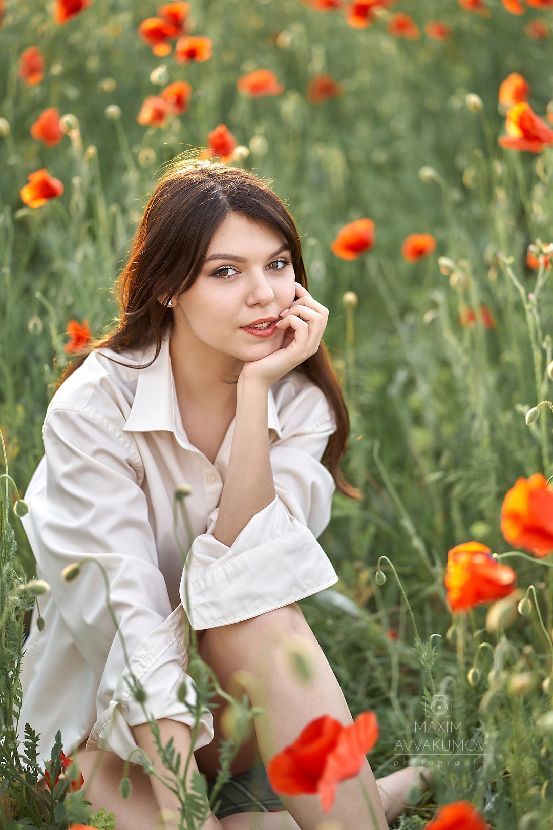 Фотосессия в маковом поле. Портретный и свадебный фотограф в Крыму Аввакумов Максим