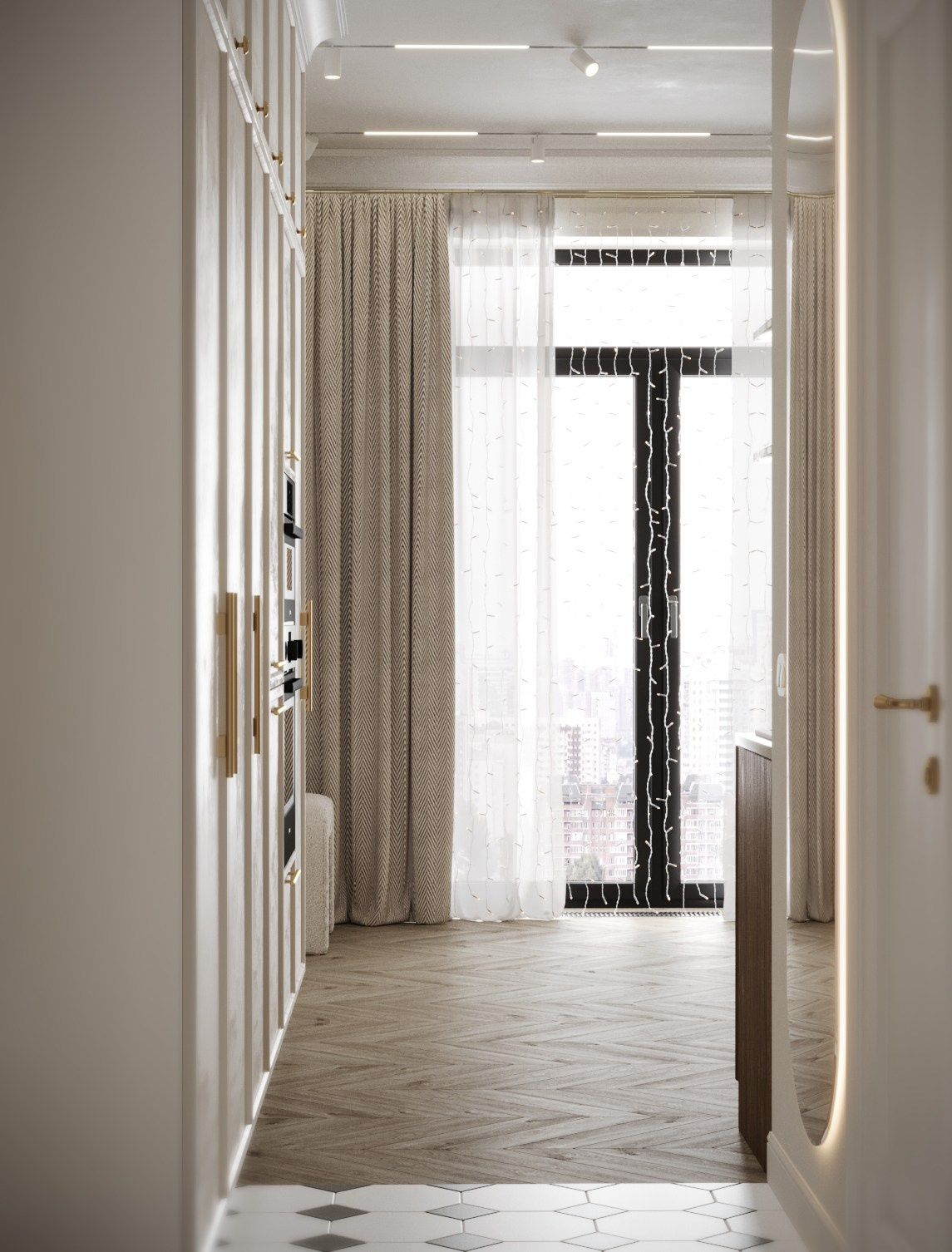 3Д визуализация квартиры ЖК Достижение 24 m². Заказать 3Д визуализацию интерьеров — Дарья Веденёва