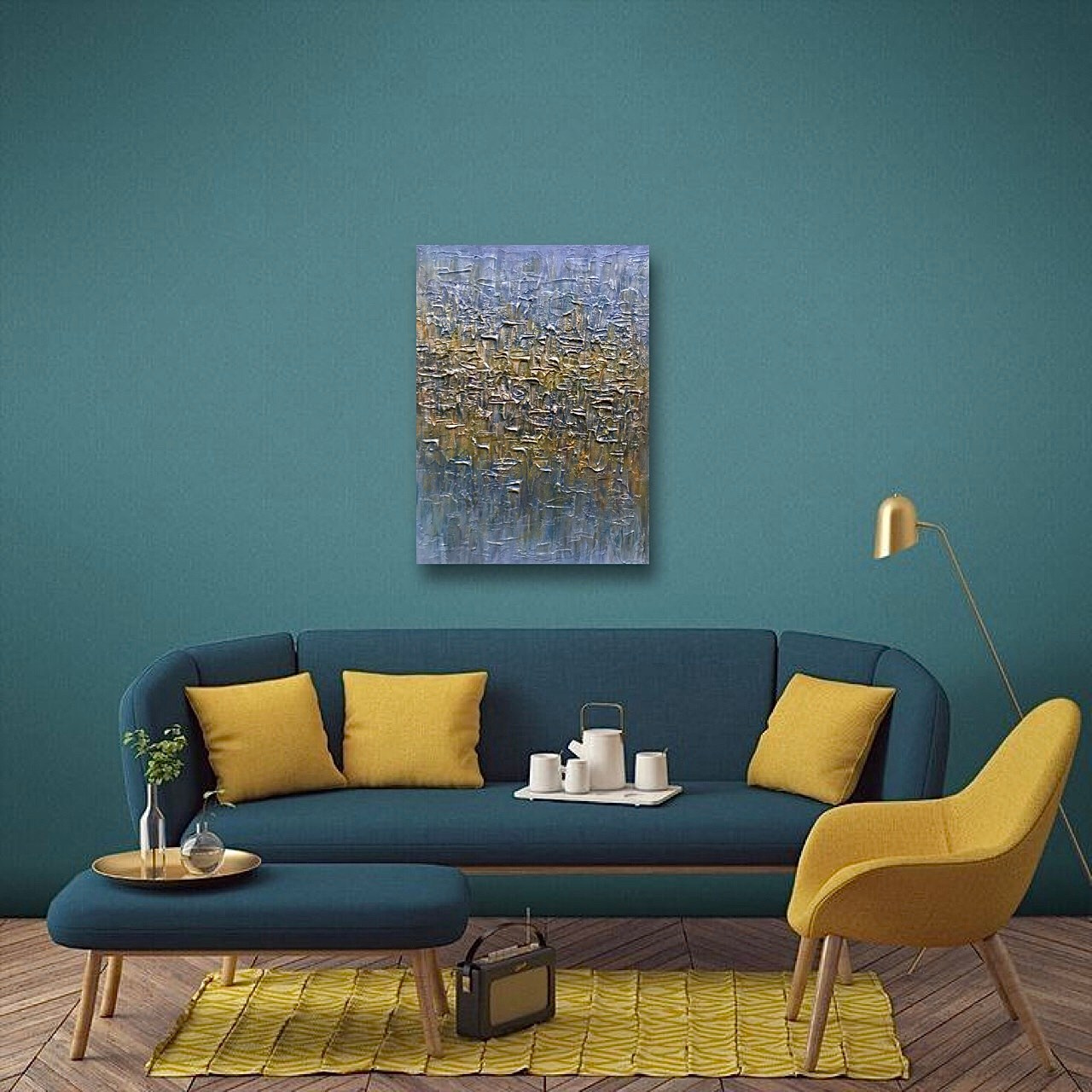 абстракция с золотым оттенком