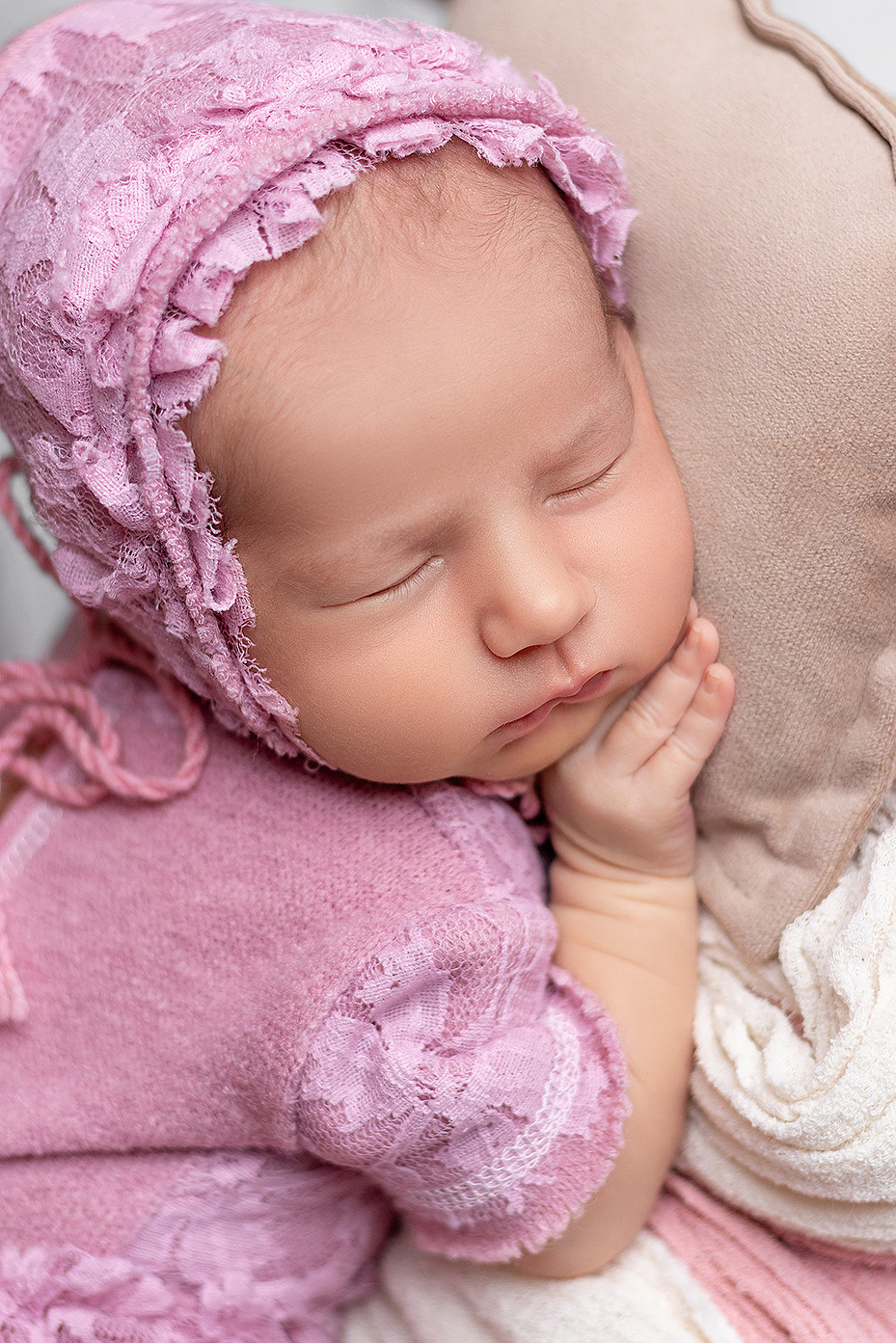 Newborn съёмка Любочки. Фотограф новорождённых и малышей до года в Москве и Московской области