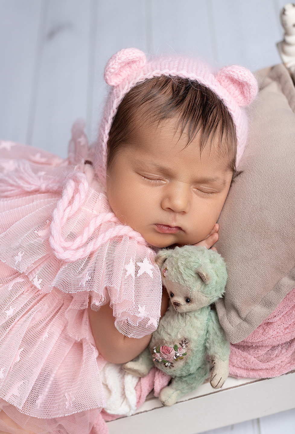 Newborn съёмка Елизаветы. Фотограф новорождённых и малышей до года в Москве и Московской области