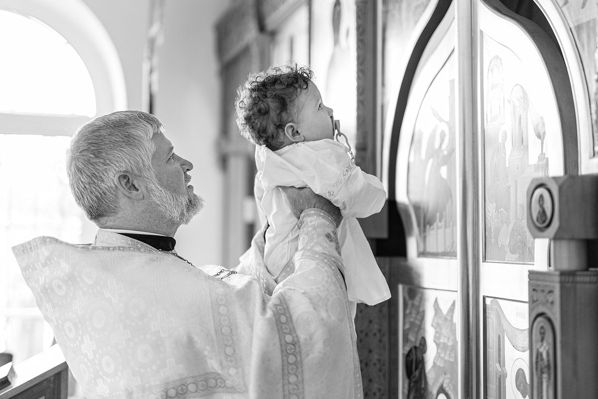 — Таинство Крещения (Чёрно-белый). Детский и семейный фотограф Домодедово