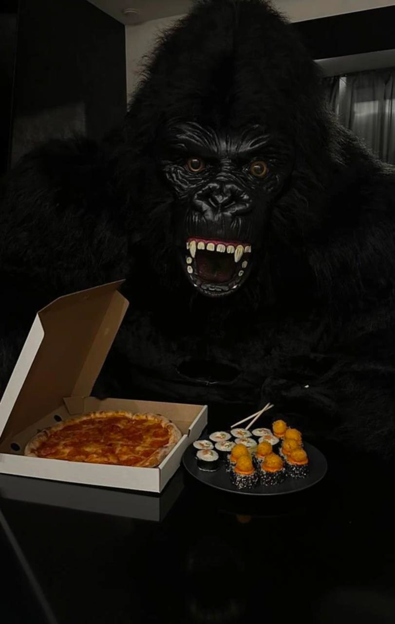 Эксперсс поздравление.ростовые куклы, медведь, панда, горилла. Организатор праздников. Ведущая Марина Гребенникова