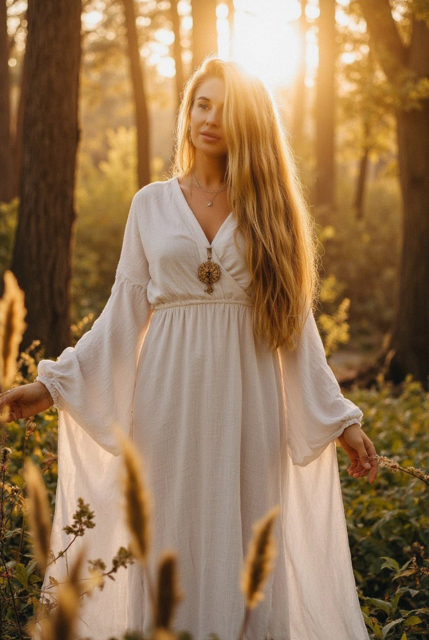 AI-фотосессия в образе Жрицы. Фотосессии с помощью нейросетей от профессиональных фотографов и стилистов | Проект «AI-Photographer»