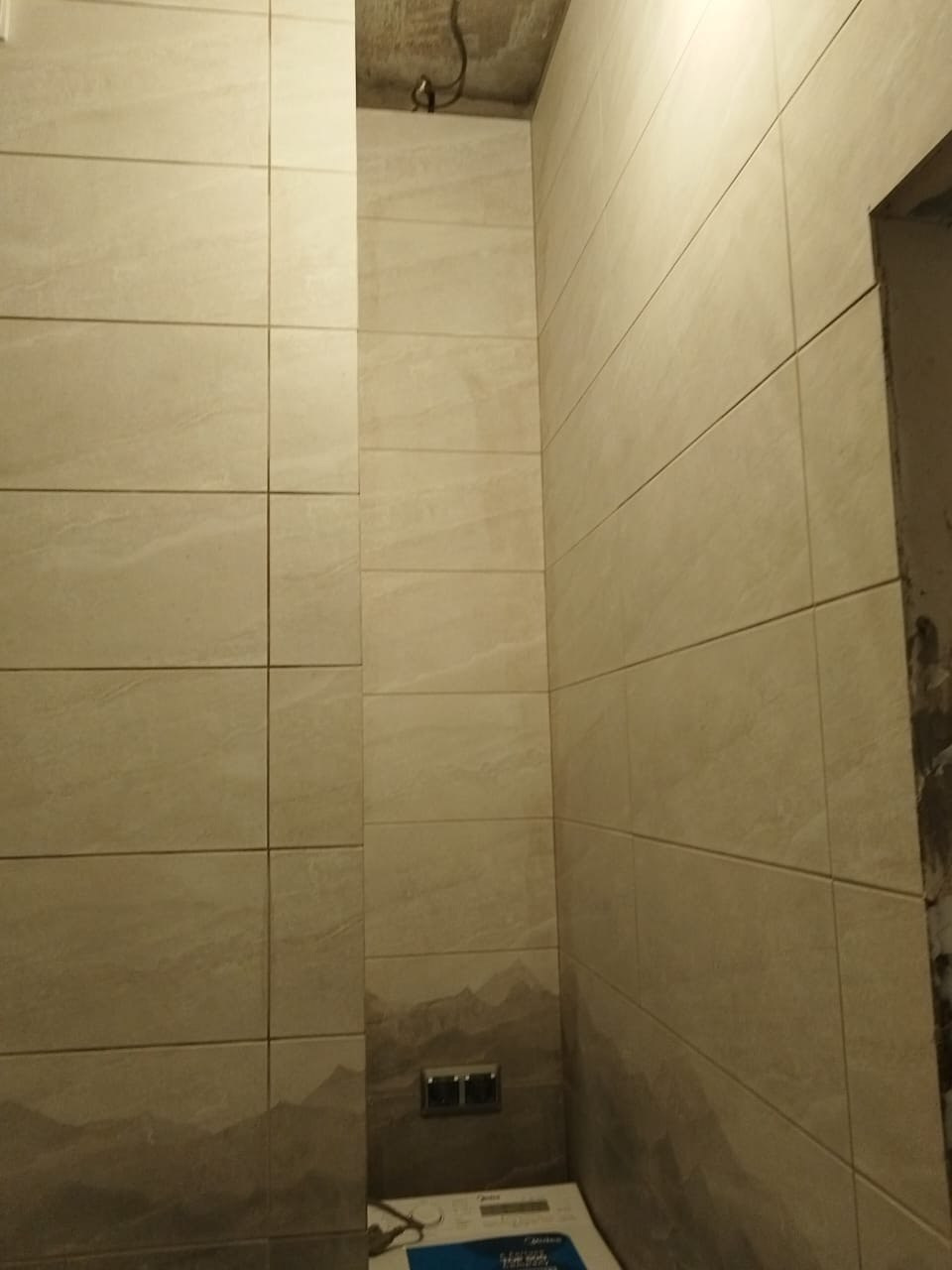 Ванная комната (г. Иннополис, ул. Спортивная, д. 98). Ремонт санузла, туалета, ванной под ключ в Казани. Укладка плитки