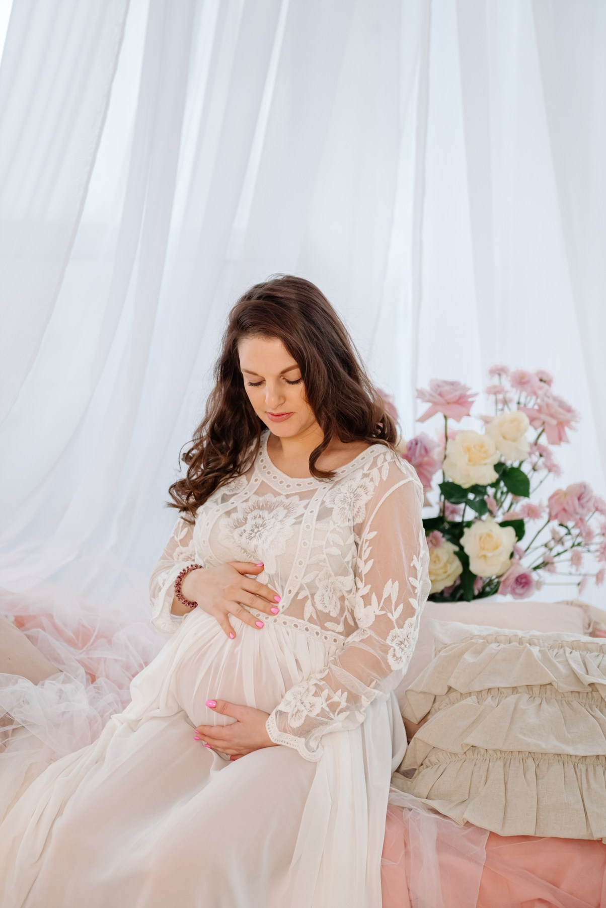 Беременность. Лена в цветах. Свадебный и сеейный фотограф в Санкт-Петербурге Елена Худякова
