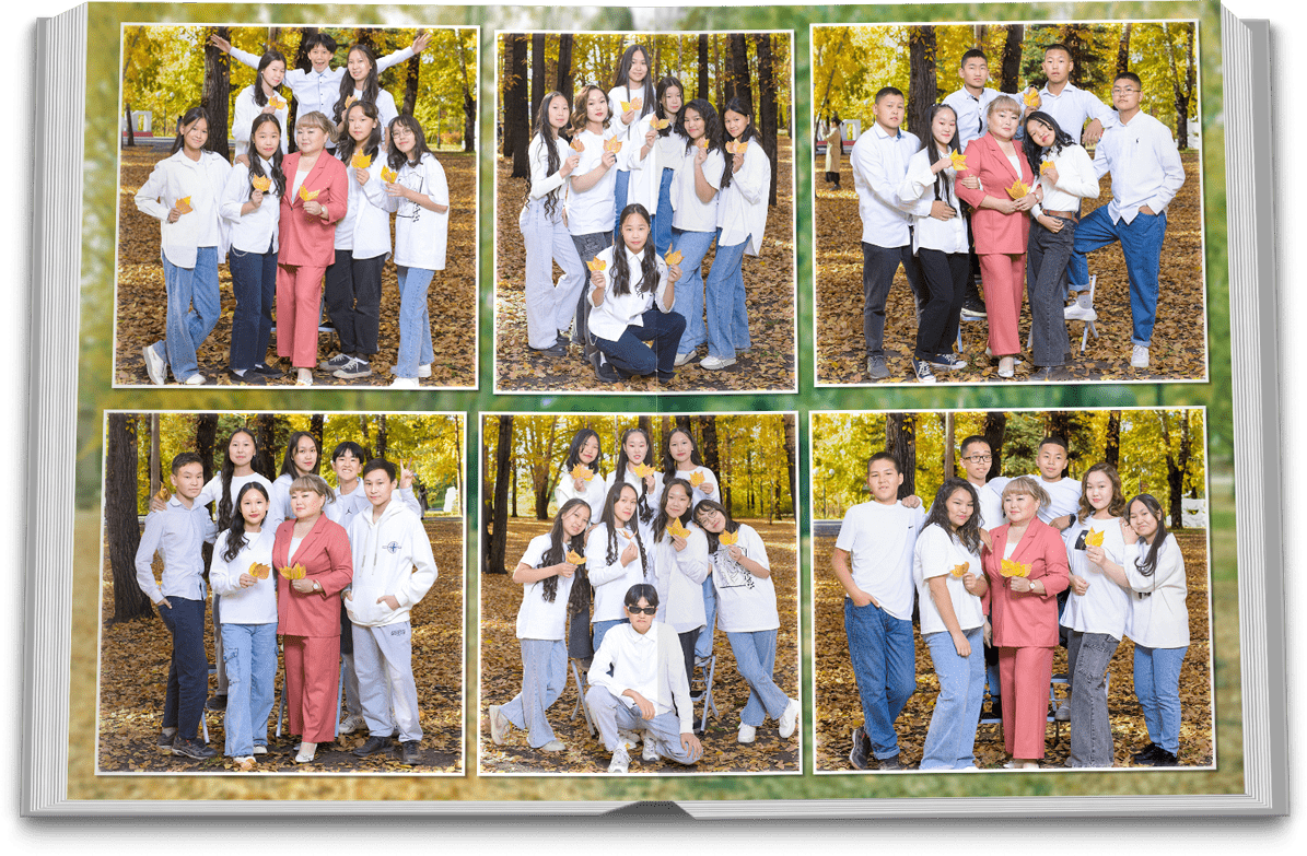 Фотокнига «Осень 10». Фотоальбомы для выпускников в Кызыле и республике Тыва