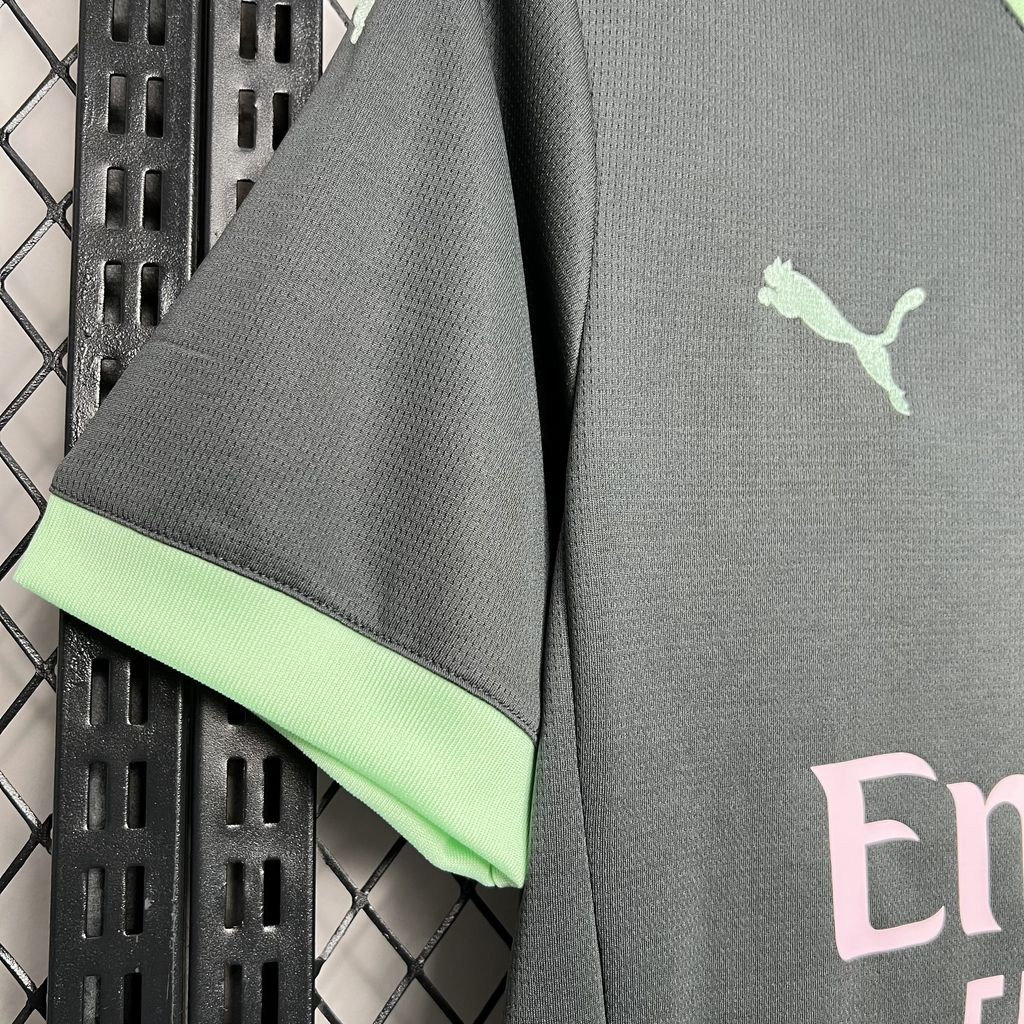 Серая футболка AC Milan 2024-2025 купить. Футбольный магазин — ssw_magazin