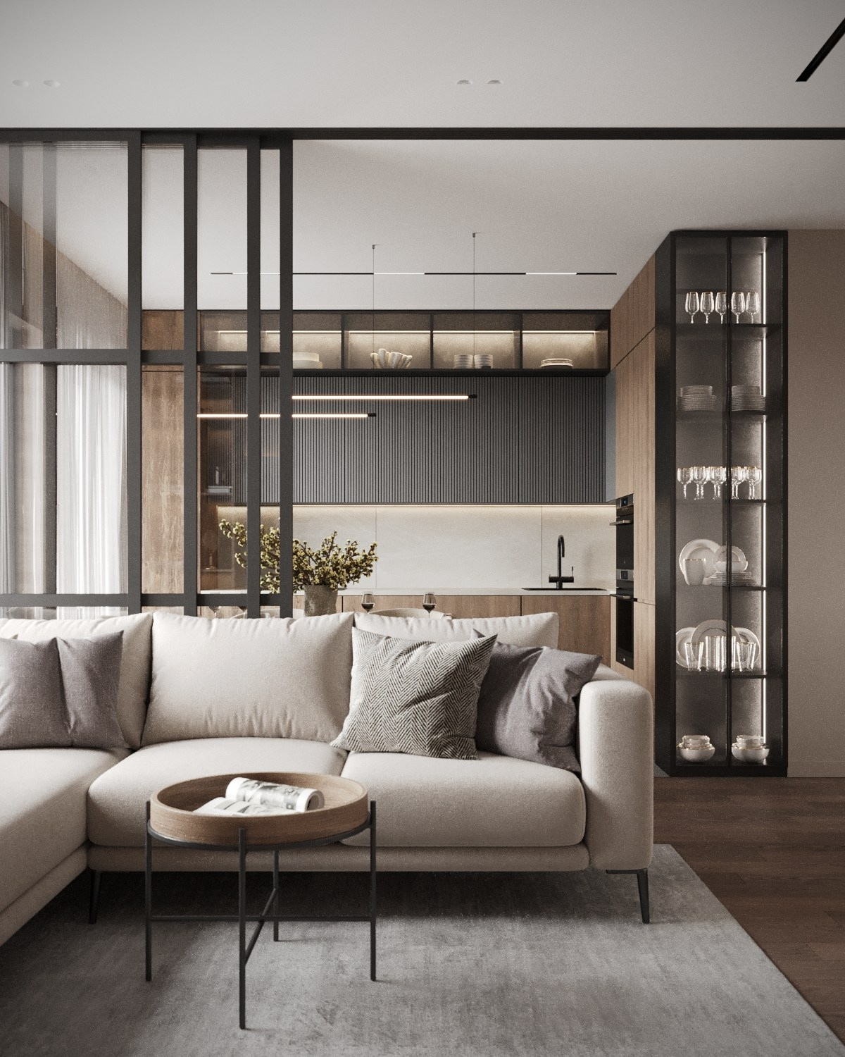 ЖК ЗилАрт 71, 62 кв.м. Kod Interiors | Дизайнер интерьеров Кораблина Кристина