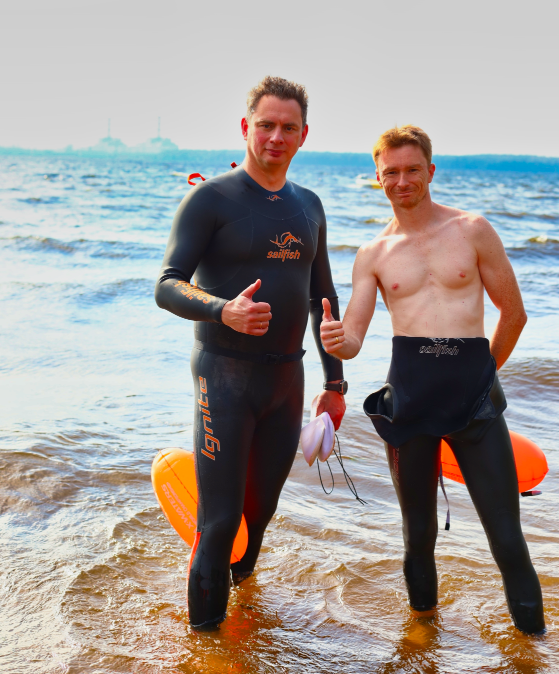 К старту на 5 км отошел, остудился на ветру. Идеальное место старта с видом на САЭС. 