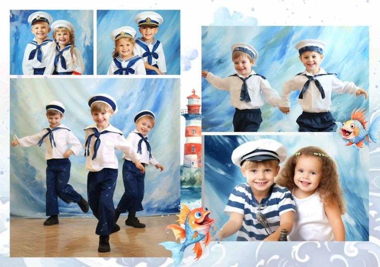 № 1132&nbsp;Альбом для группы «Моряки»&nbsp;Выпускной альбом для детского сада.