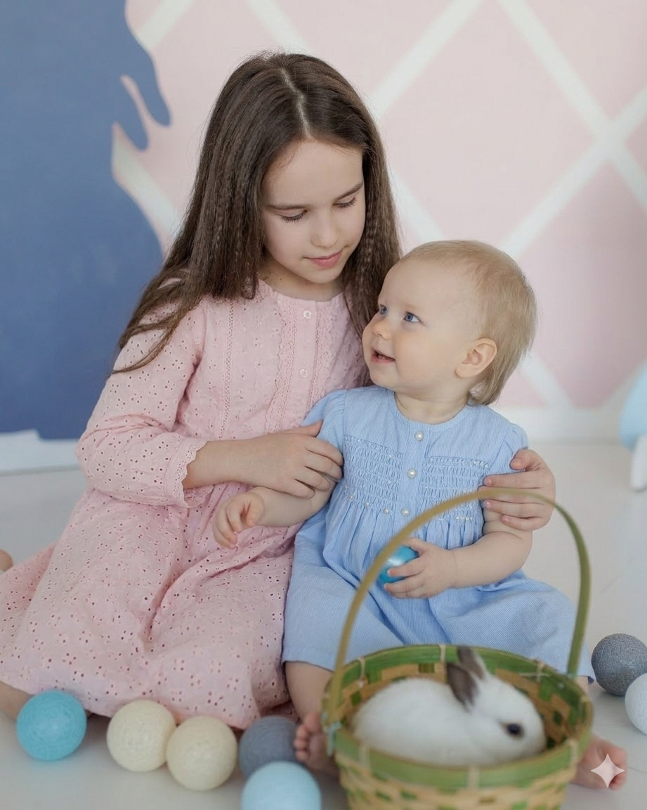 💫 Пасхальная фотосессия в балетной студии — семья Ангелины. Семейный и детский фотограф в Москве Юлия