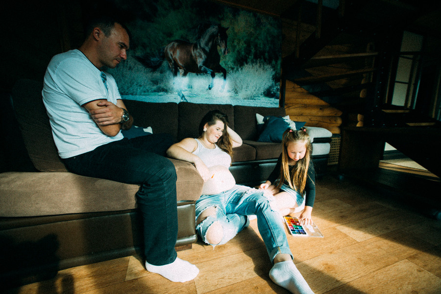 В ожидании Ванюши. Семейный фотограф в Перми Ольга Гилева. Выпускные альбомы