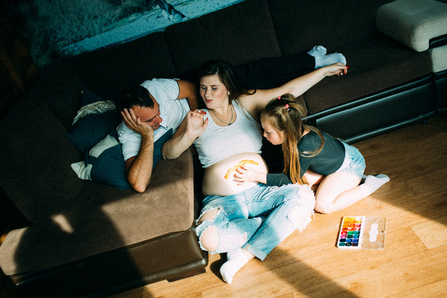 В ожидании Ванюши. Семейный фотограф в Перми Ольга Гилева. Выпускные альбомы