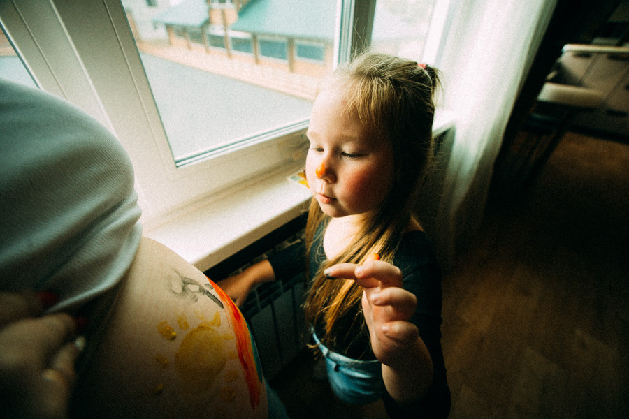 В ожидании Ванюши. Семейный фотограф в Перми Ольга Гилева. Выпускные альбомы