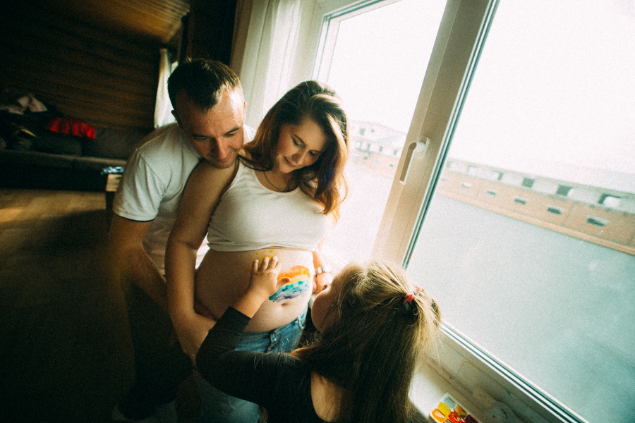 В ожидании Ванюши. Семейный фотограф в Перми Ольга Гилева. Выпускные альбомы