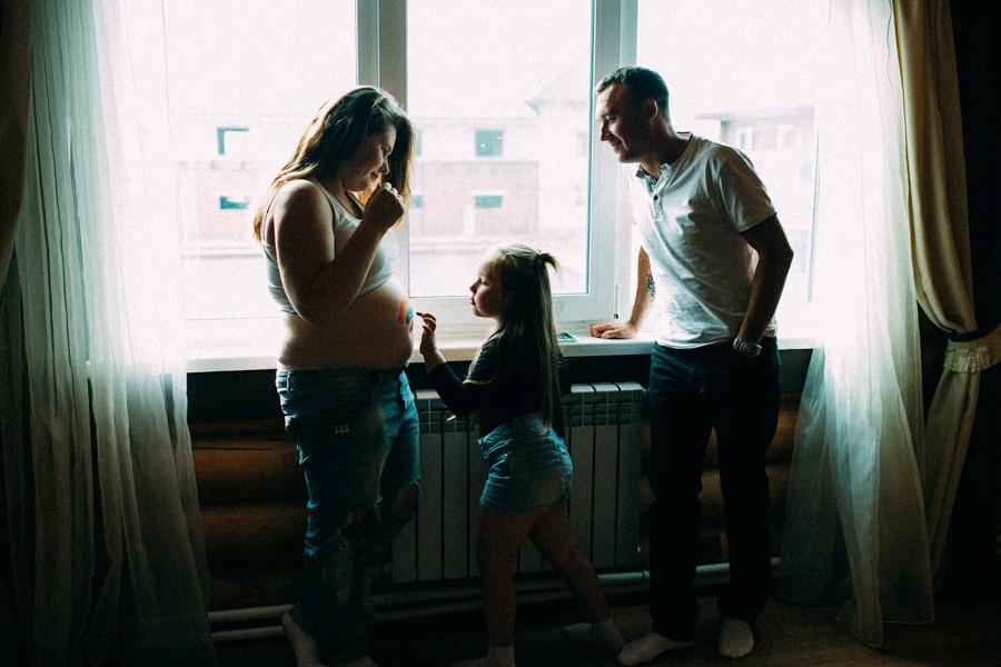В ожидании Ванюши. Семейный фотограф в Перми Ольга Гилева. Выпускные альбомы
