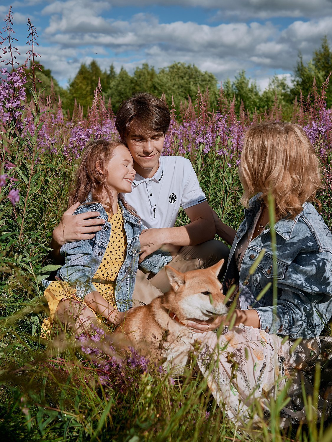 Семейная прогулка с Ами. Портретный фотограф в Санкт-Петербурге