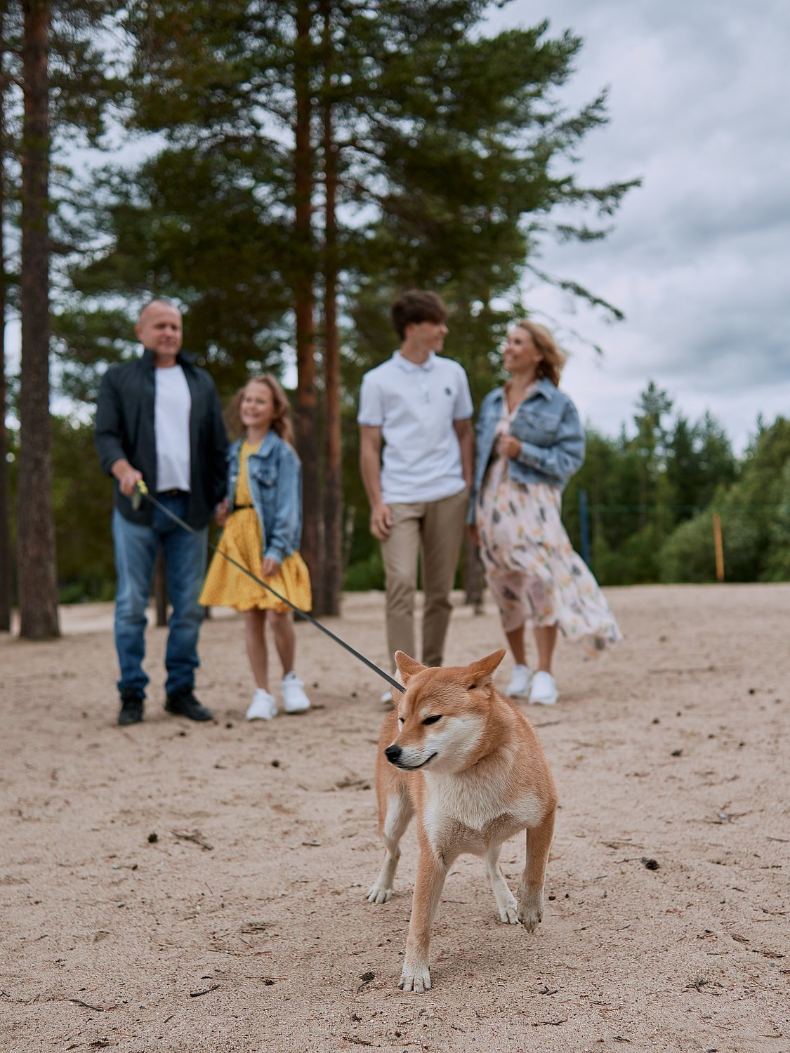 Семейная прогулка с Ами. Портретный фотограф в Санкт-Петербурге