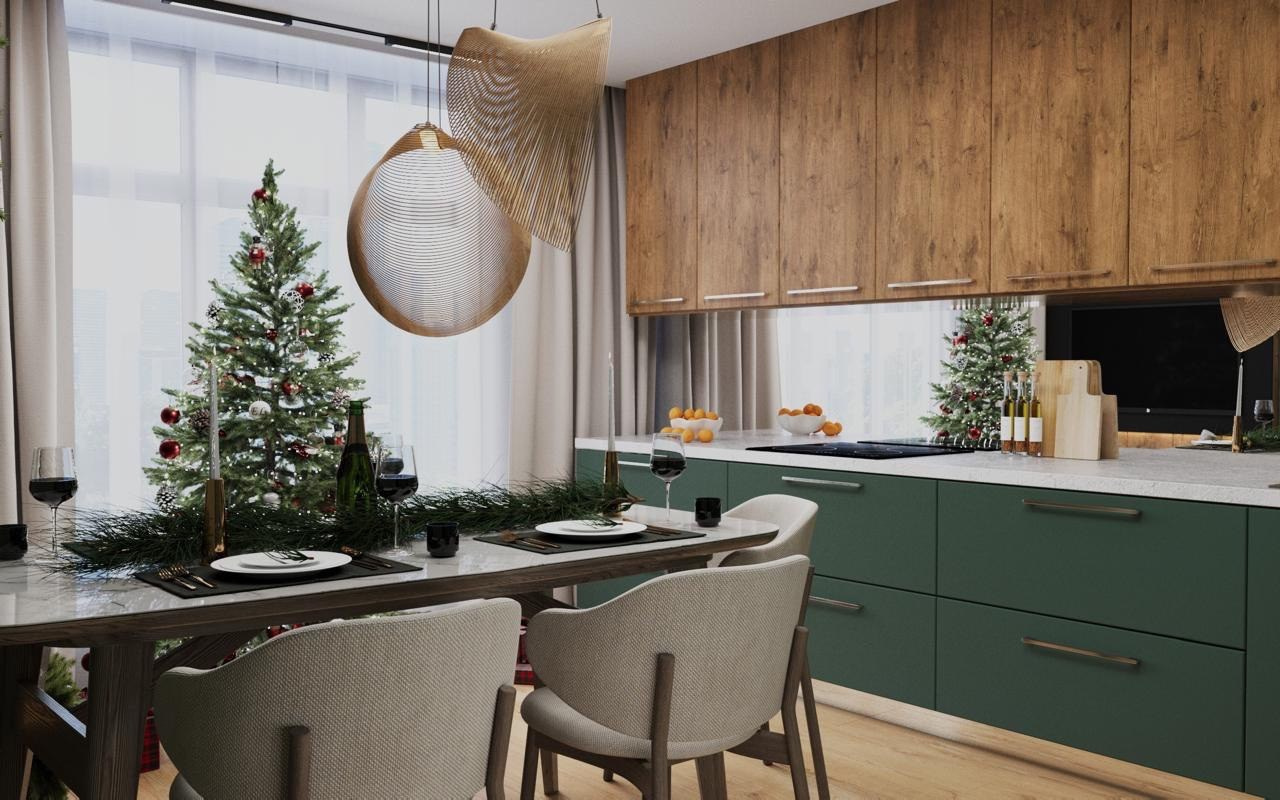 Кухня для молодой пары (г. Кемерово). Ирина Змазнева_Дизайнер интерьера_Новосибирск