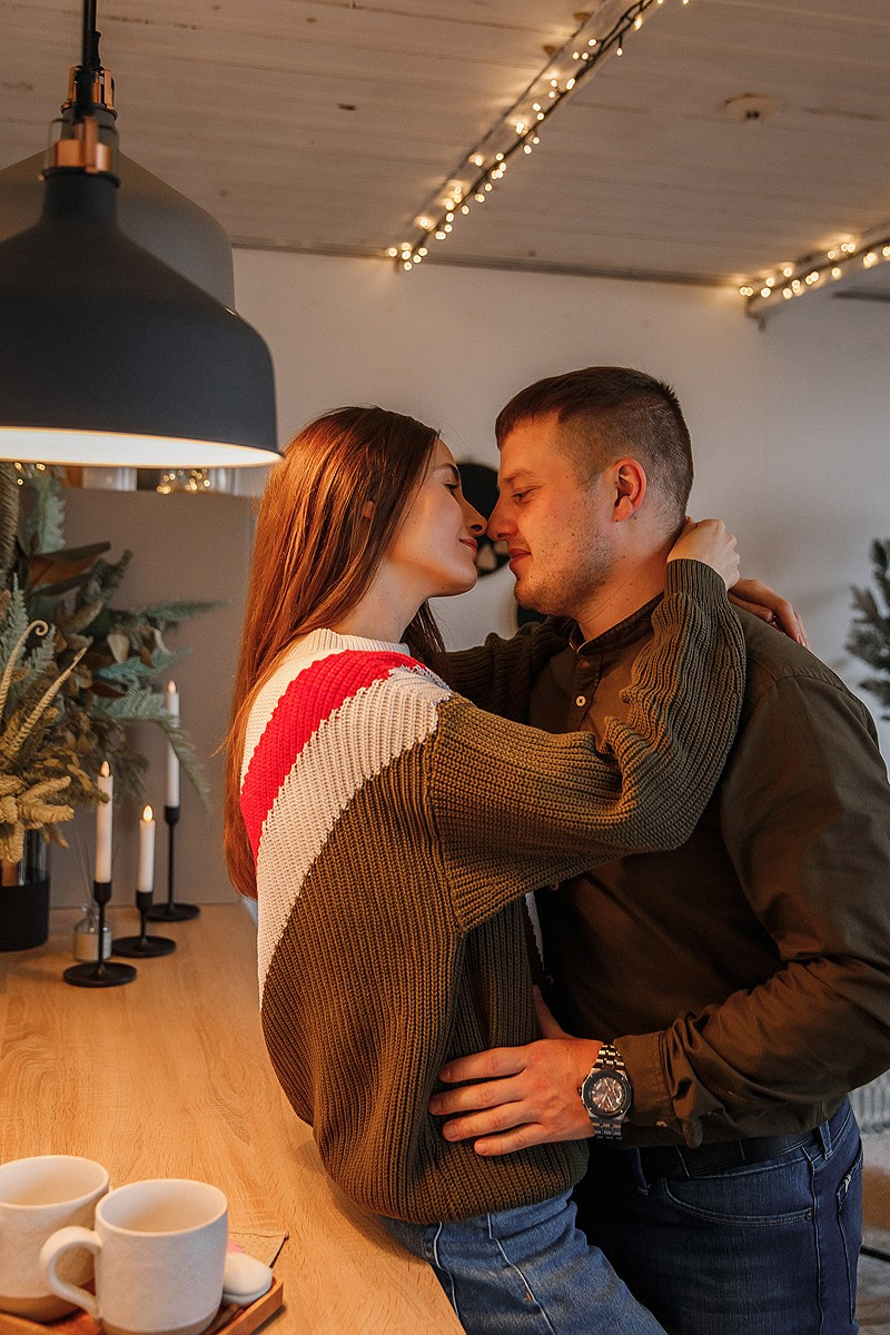 Зимняя фотосессия в студии. Фотограф Олеся Жомер