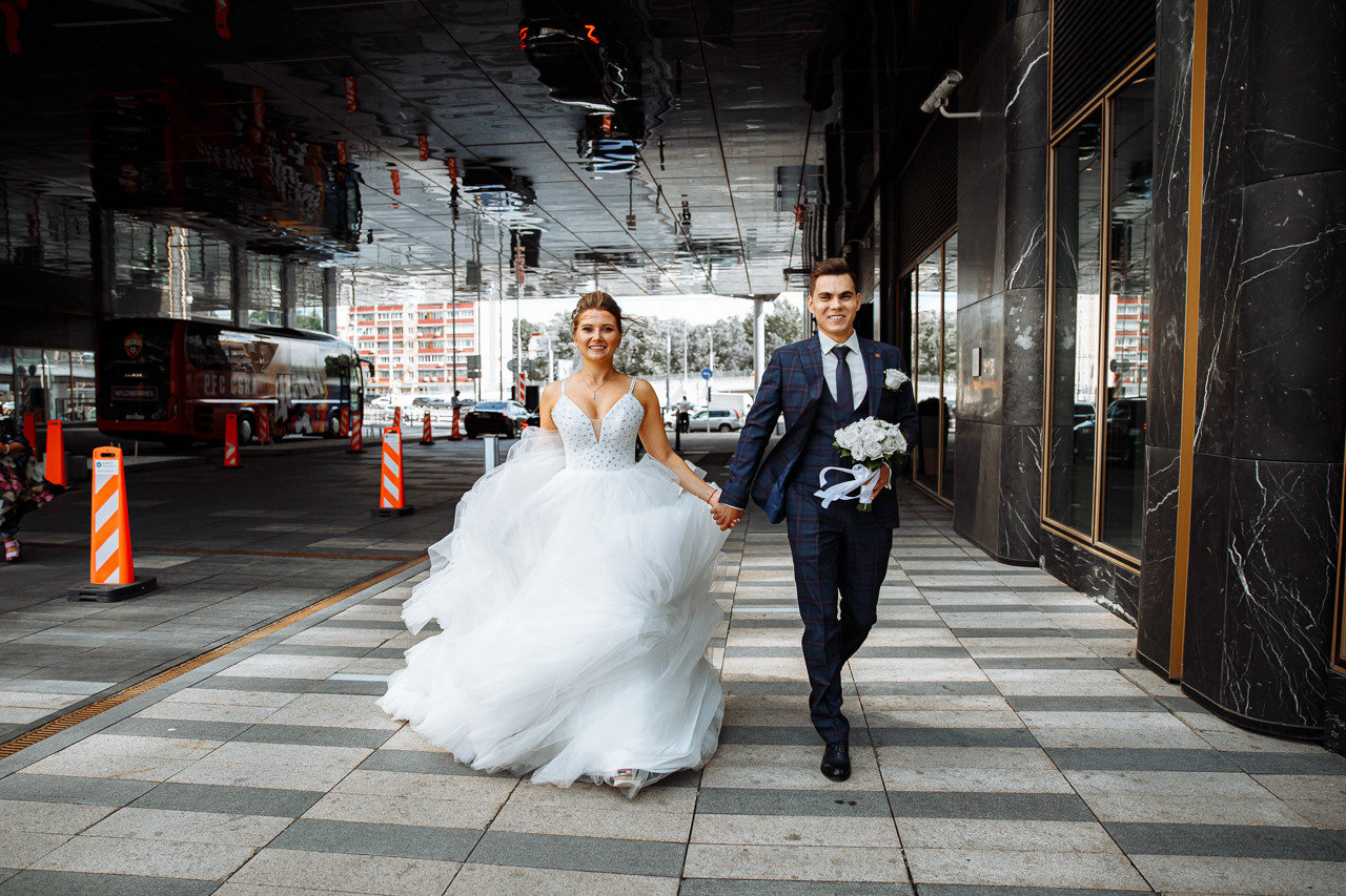 Свадебная фотосессия в Hyatt Regency Москва. Свадебный фотограф Москва и МО Сергей Киржаев